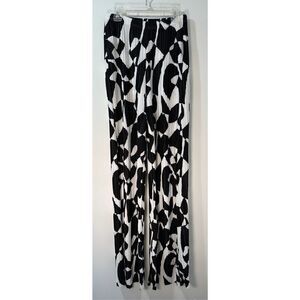 Nasty Gal mono black & white print women’s high waist pants NWT size 4 #28-1802